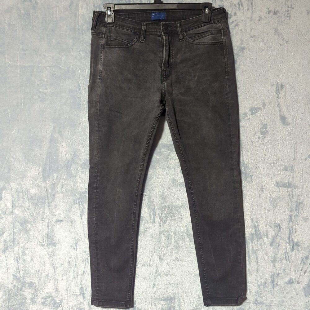 Zara Man Men's Jeans Size 36x29 Black Denim Denimwear Taper Casual Pants